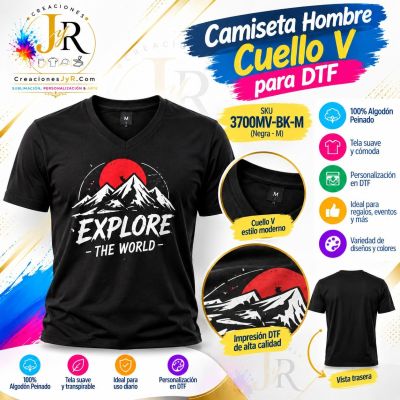 Camiseta Hombre Cuevo V para DTF