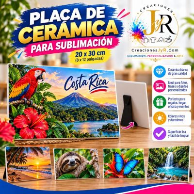 Placa de Cerámica Blanca para Sublimación